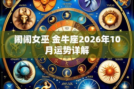 闹闹女巫 金牛座2026年10月运势详解
