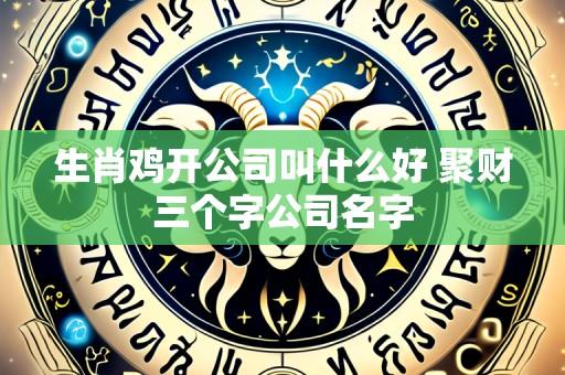 生肖鸡开公司叫什么好 聚财三个字公司名字