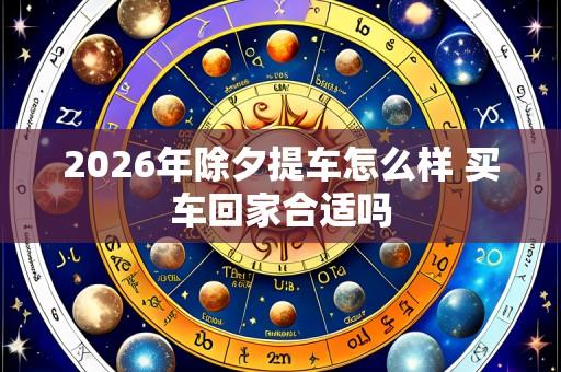 2026年除夕提车怎么样 买车回家合适吗