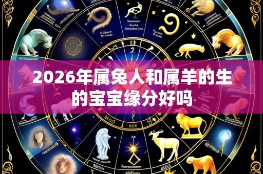 2026年属兔人和属羊的生的宝宝缘分好吗