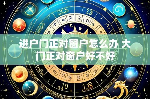进户门正对窗户怎么办 大门正对窗户好不好