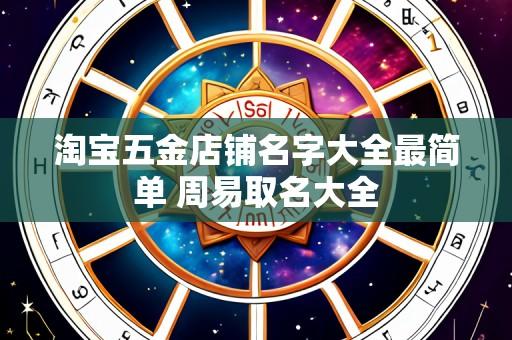 淘宝五金店铺名字大全最简单 周易取名大全