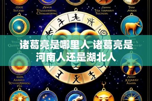 诸葛亮是哪里人 诸葛亮是河南人还是湖北人