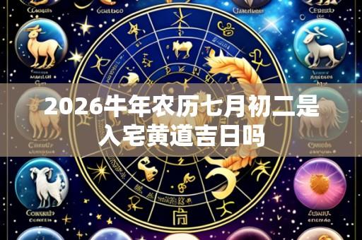 2026牛年农历七月初二是入宅黄道吉日吗