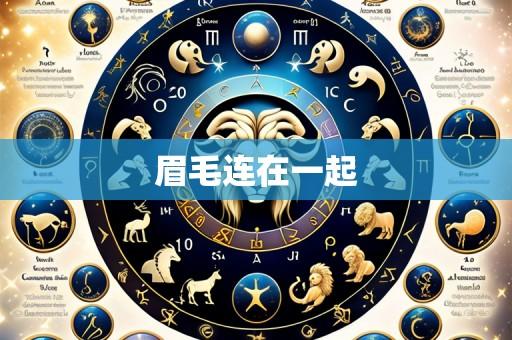 眉毛连在一起