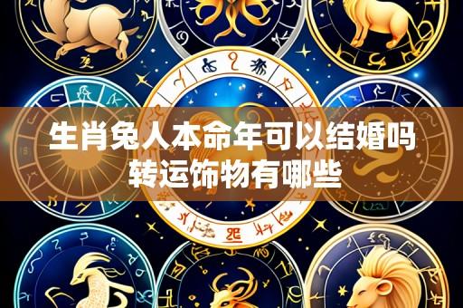 生肖兔人本命年可以结婚吗 转运饰物有哪些