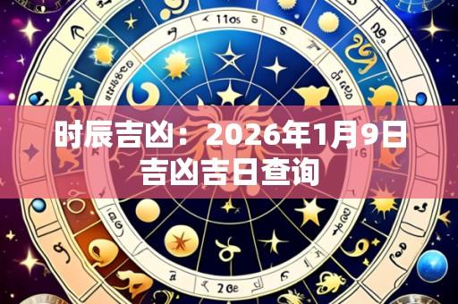 时辰吉凶：2026年1月9日吉凶吉日查询