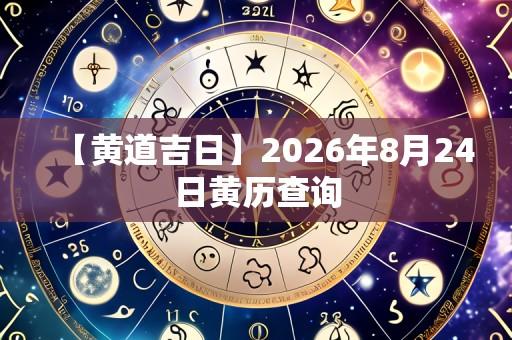【黄道吉日】2026年8月24日黄历查询