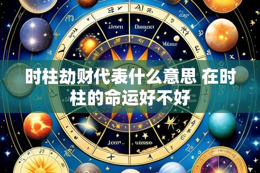 时柱劫财代表什么意思 在时柱的命运好不好
