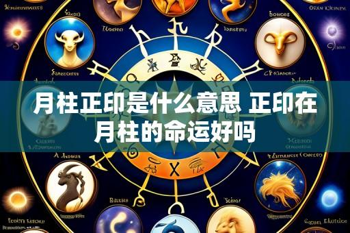 月柱正印是什么意思 正印在月柱的命运好吗