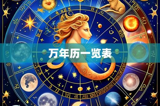 万年历一览表