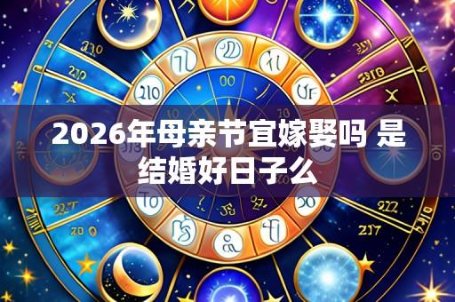 2026年母亲节宜嫁娶吗 是结婚好日子么