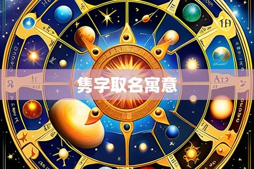 隽字取名寓意
