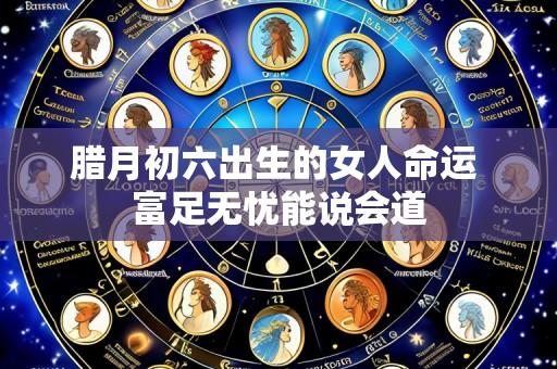 腊月初六出生的女人命运 富足无忧能说会道