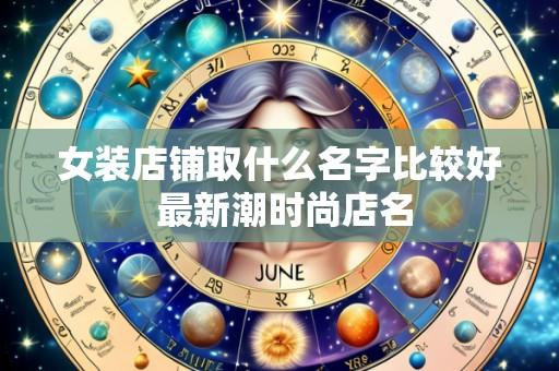 女装店铺取什么名字比较好 最新潮时尚店名