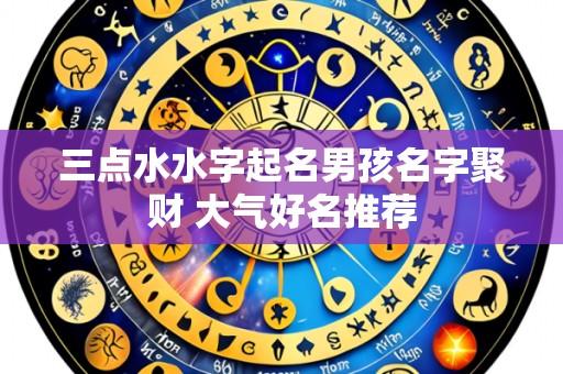 三点水水字起名男孩名字聚财 大气好名推荐