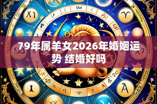 79年属羊女2026年婚姻运势 结婚好吗