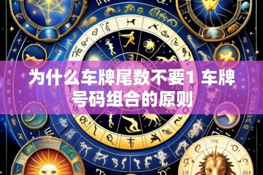 为什么车牌尾数不要1 车牌号码组合的原则