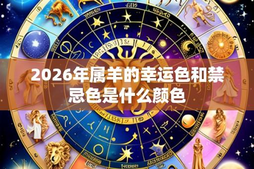 2026年属羊的幸运色和禁忌色是什么颜色