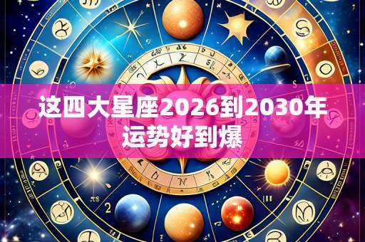 这四大星座2026到2030年运势好到爆