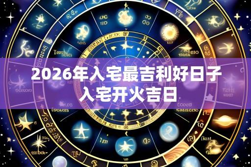 2026年入宅最吉利好日子 入宅开火吉日