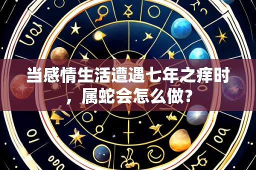 当感情生活遭遇七年之痒时,属蛇会怎么做?