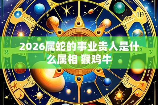 2026属蛇的事业贵人是什么属相 猴鸡牛