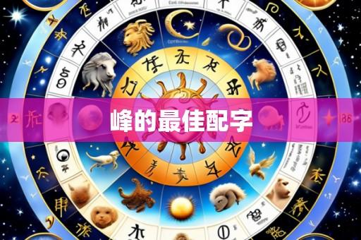 峰的最佳配字