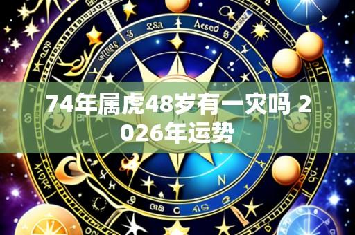 74年属虎48岁有一灾吗 2026年运势