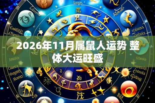 2026年11月属鼠人运势 整体大运旺盛