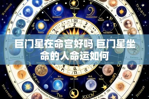 巨门星在命宫好吗 巨门星坐命的人命运如何