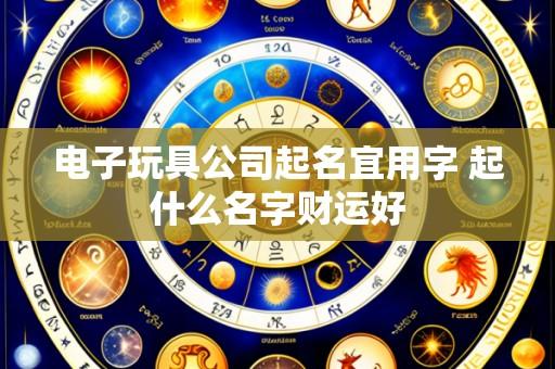电子玩具公司起名宜用字 起什么名字财运好