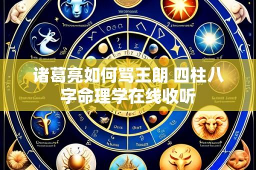诸葛亮如何骂王朗 四柱八字命理学在线收听