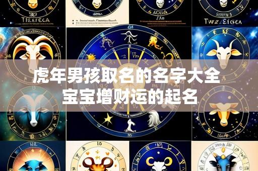 虎年男孩取名的名字大全 宝宝增财运的起名