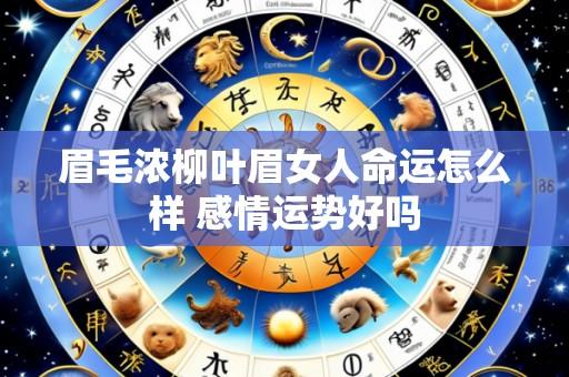 眉毛浓柳叶眉女人命运怎么样 感情运势好吗