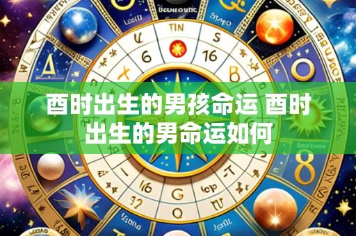 酉时出生的男孩命运 酉时出生的男命运如何