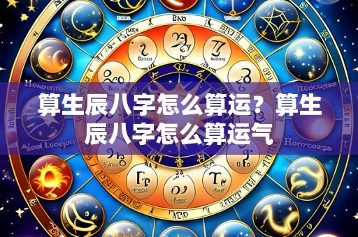 算生辰八字怎么算运?算生辰八字怎么算运气