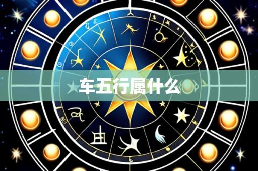 车五行属什么