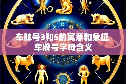 车牌号3和5的寓意和象征 车牌号字母含义