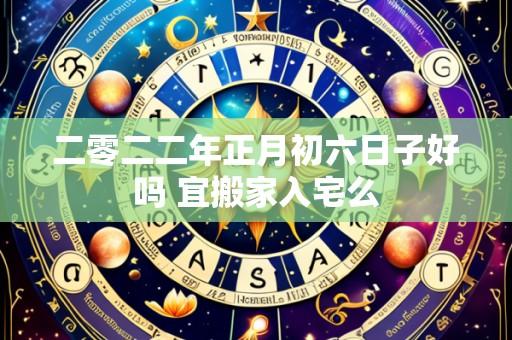 二零二二年正月初六日子好吗 宜搬家入宅么