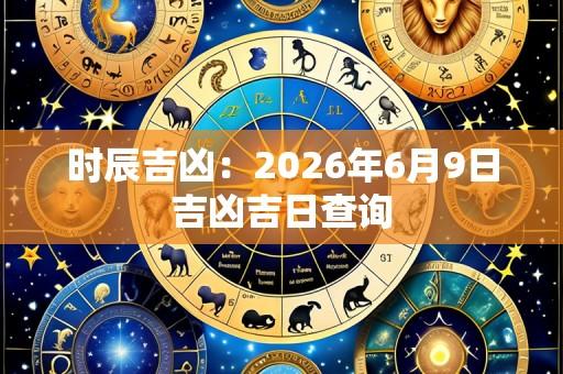 时辰吉凶:2026年6月9日吉凶吉日查询
