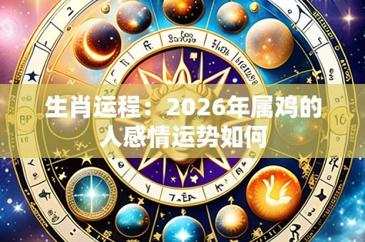 生肖运程：2026年属鸡的人感情运势如何