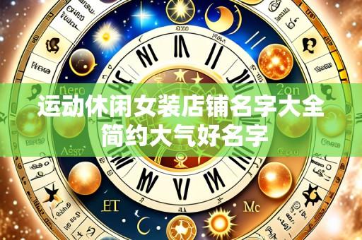 运动休闲女装店铺名字大全 简约大气好名字
