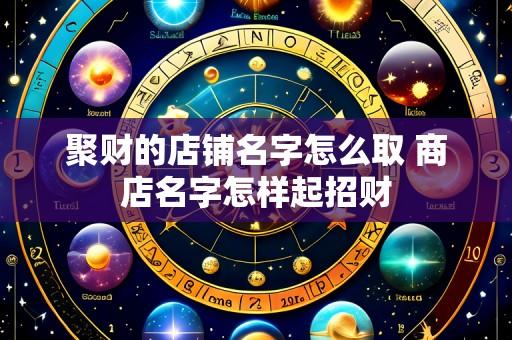 聚财的店铺名字怎么取 商店名字怎样起招财