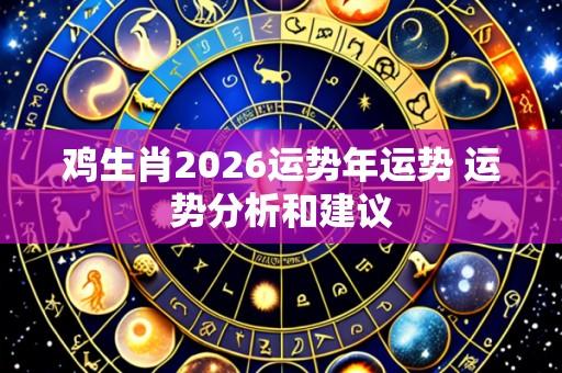 鸡生肖2026运势年运势 运势分析和建议