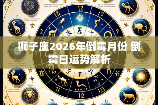 狮子座2026年倒霉月份 倒霉日运势解析