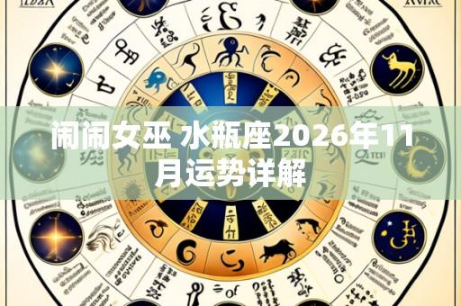 闹闹女巫 水瓶座2026年11月运势详解