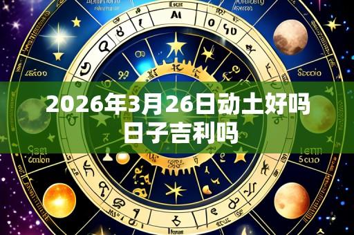 2026年3月26日动土好吗 日子吉利吗