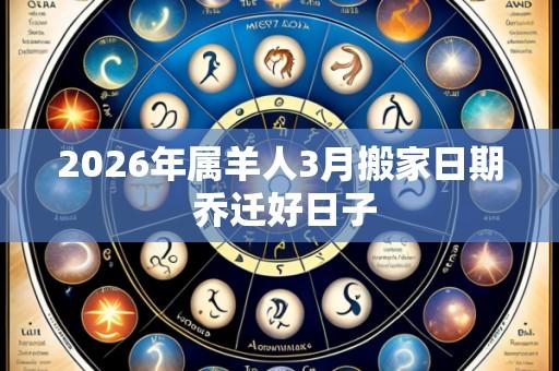 2026年属羊人3月搬家日期 乔迁好日子