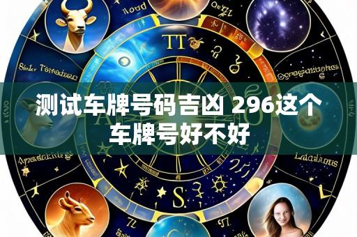 测试车牌号码吉凶 296这个车牌号好不好